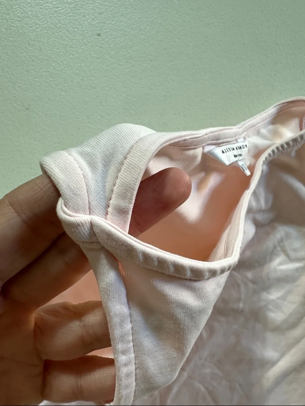 Alexia Admor Pale Pink Ribbed Tank Top
